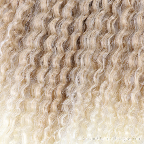 Synthetic Soft Long Water Wave Crochet Hair Synthetic Brazilian Braids Hair Extension ombre Brazilian Braids Curly Crotchet Hair